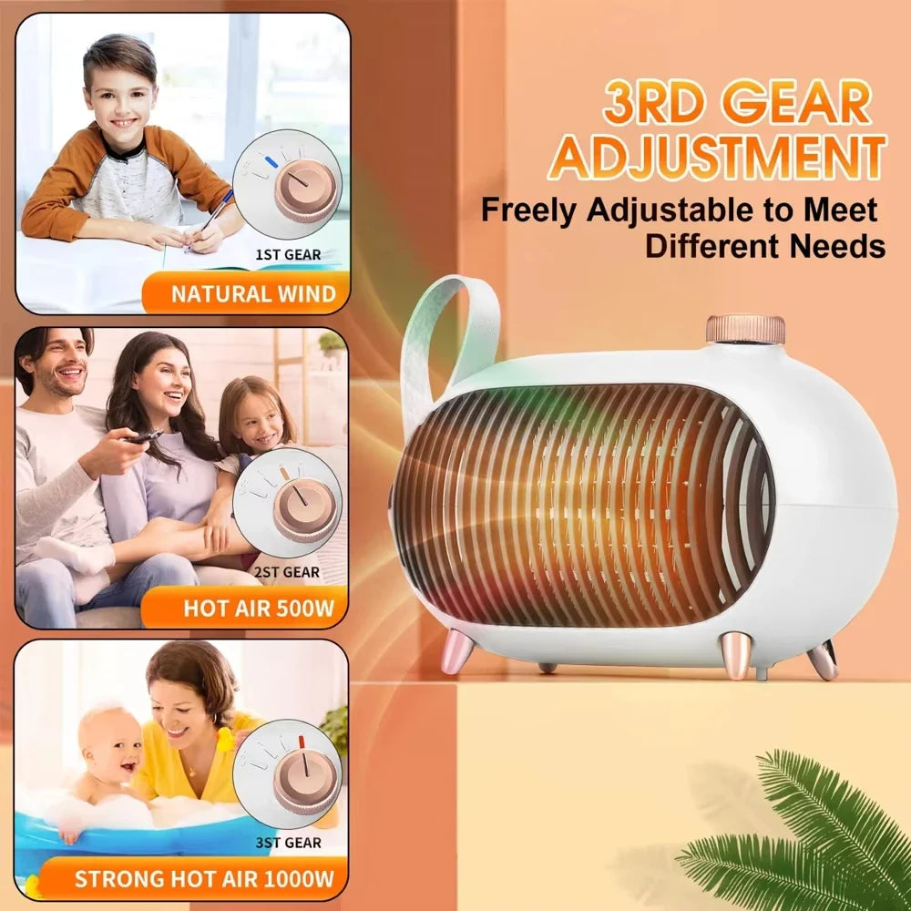 Portable Electric Heater for Home Use Specially Designed for Winter Bedroom Heating Built in Overheat Protection Instant Heating-3