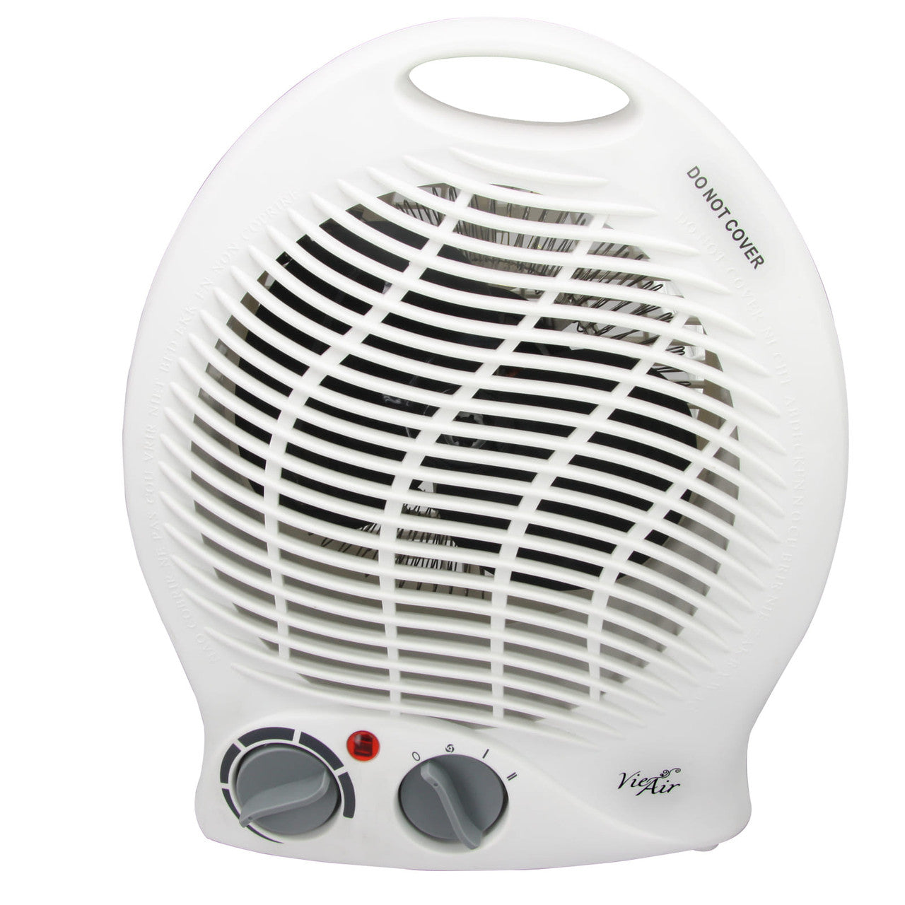 Vie Air 1500W Portable 2-Settings White Home Fan Heater with Adjustable Thermostat-0